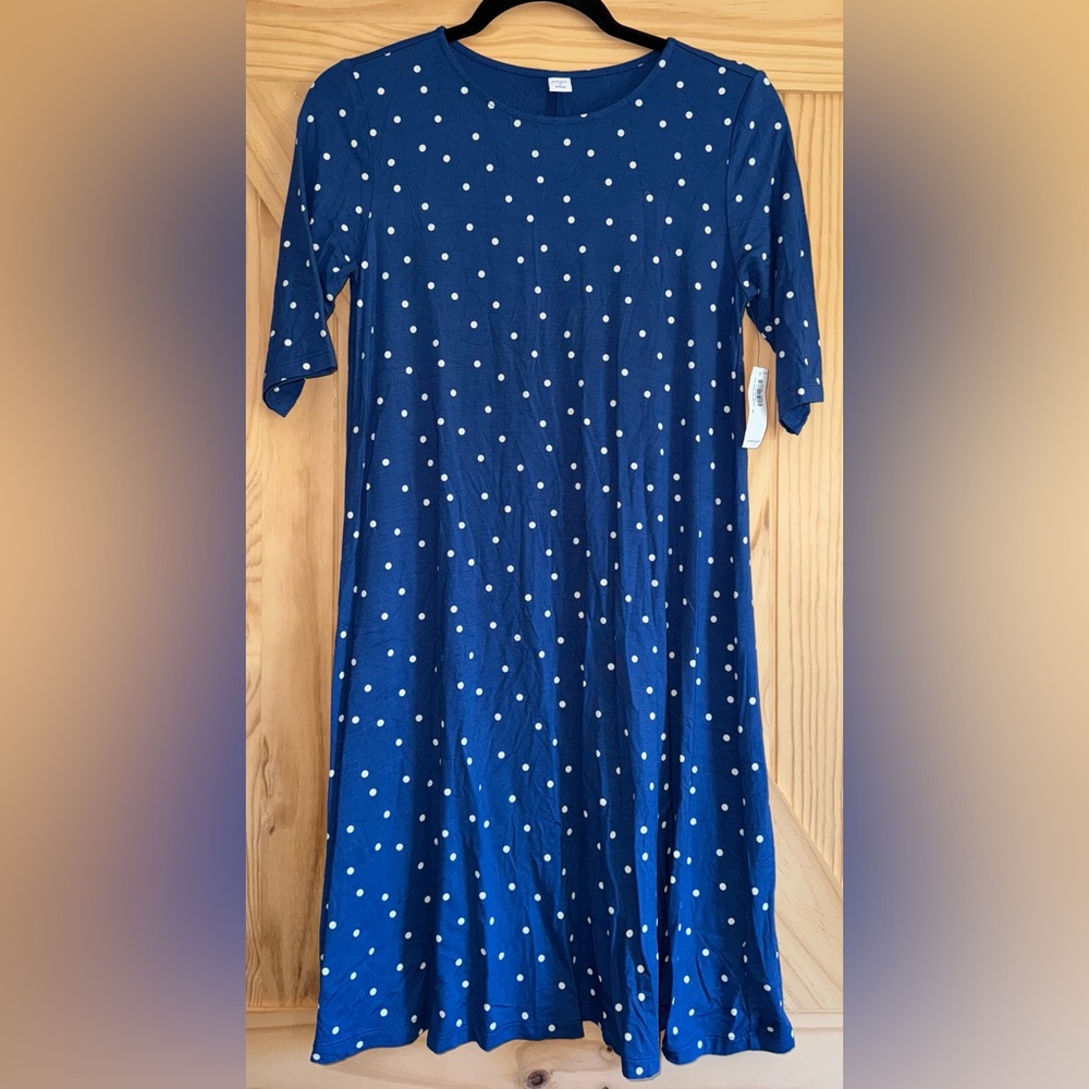 Old Navy Blue Polka Dot Dress
